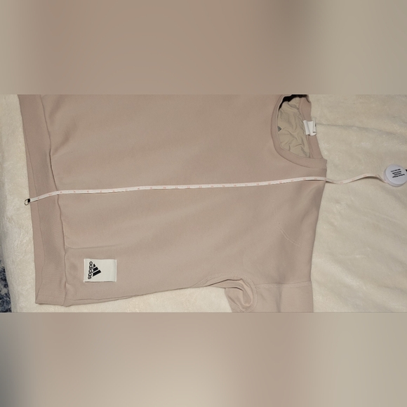 Adidas Sweatshirt Mens XL Taupe w/embossed adidas sportswear - Picture 13 of 13